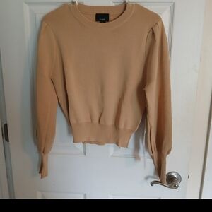 Neutral Lumiere Taupe Crew Neck Sweater
